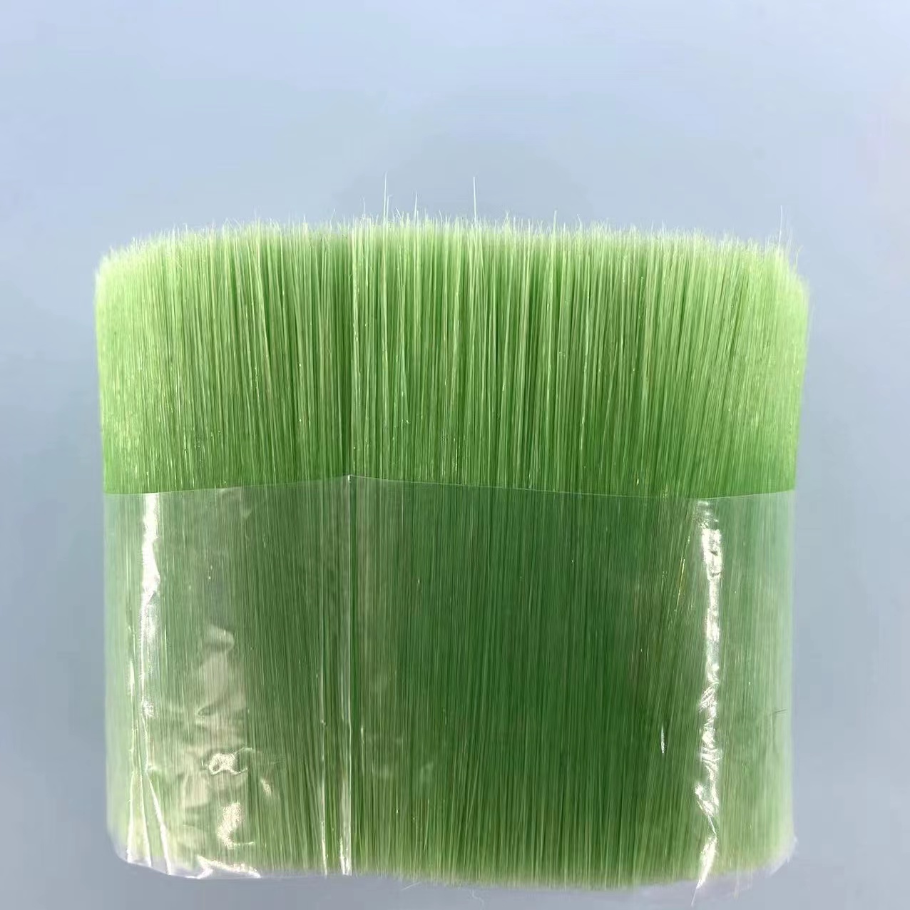 染发梳用绿色PET圆形实芯双尖丝  0.15x60mm